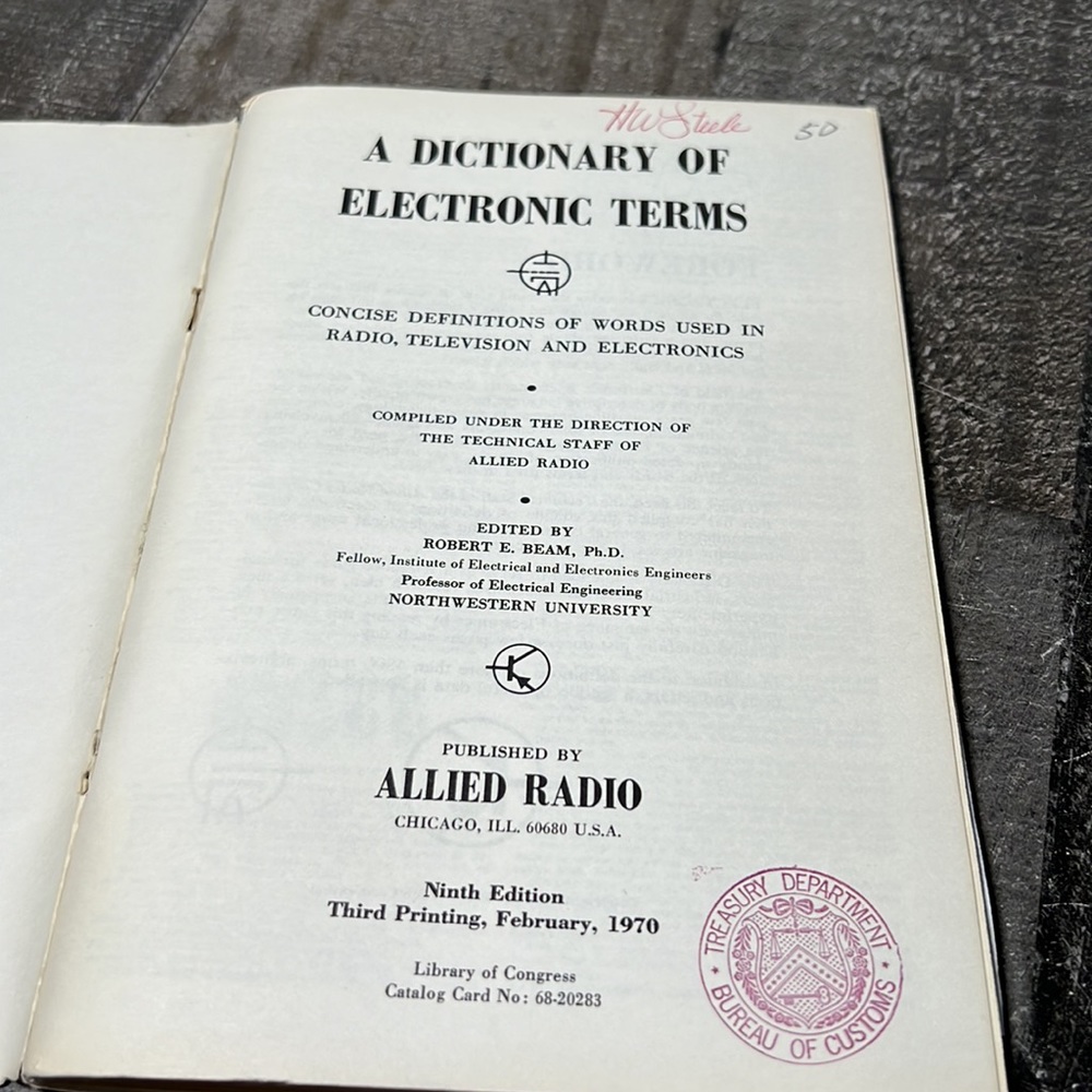 Vintage 1970 Dictionary of Electronic Terms Paperback Book - Picture 4 of 7